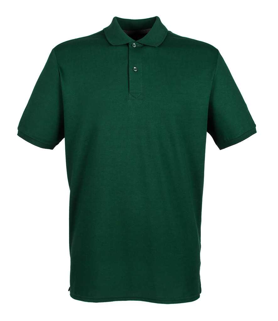 Henbury Modern Fit Cotton Piqué Polo Shirt - Redrok