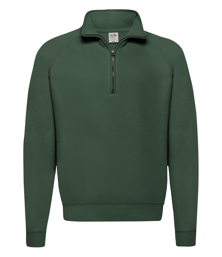 Fruit of the Loom Classic Zip Neck Sweatshirt - Redrok