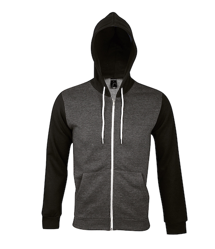 SOL'S Unisex Silver Hooded Jacket - Redrok