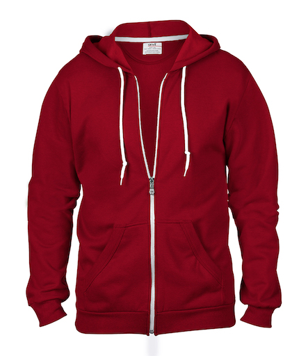 Anvil Fashion Full Zip Hooded Sweatshirt - Redrok
