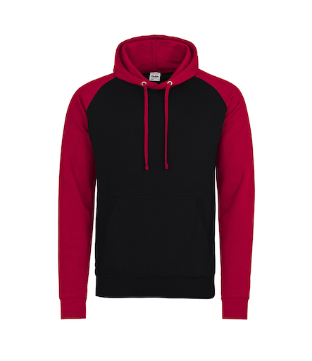 AWDis Baseball Hoodie - Redrok