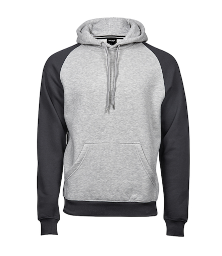 Tee Jays Two Tone Raglan Hooded Sweatshirt - Redrok