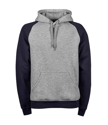 Tee Jays Two Tone Raglan Hooded Sweatshirt - Redrok