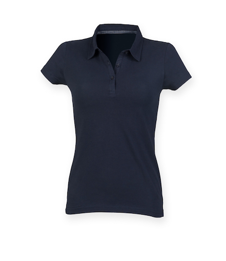 SF Ladies Fashion Jersey Polo Shirt - Redrok