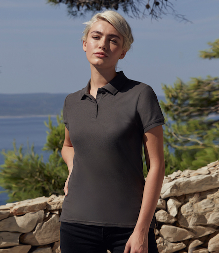 Fruit of the Loom Lady-Fit Premium Cotton Piqué Polo Shirt