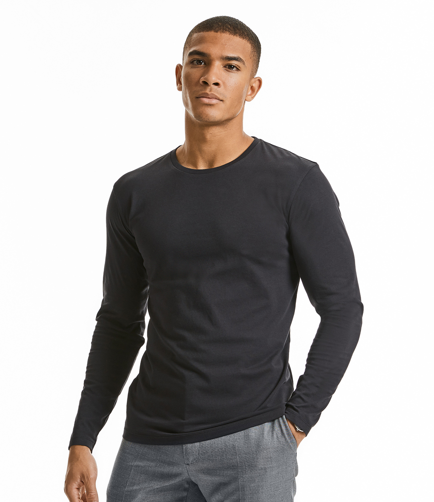 100M Russell Pure Organic Long Sleeve T-shirt - Redrok